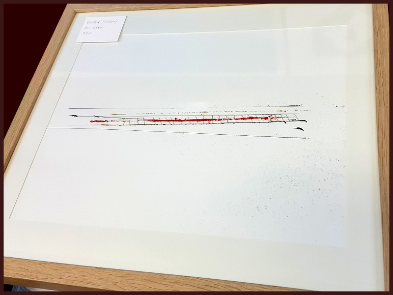Stitches I by Ian Lewis, Drawing at Koru Art Gallery, New Plymouth, NZ