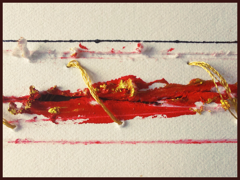 Stitches III by Ian Lewis, Drawing at Koru Art Gallery, New Plymouth, NZ